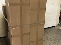 Badkamermeubel 2 persoons 120 cm - wit - 2 zijkasten, 2 ovale spiegels - afbeelding 4 van  5