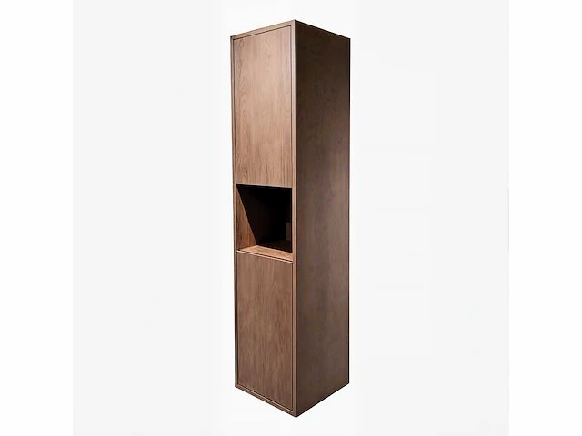 Badkamermeubel 2-persoons met hangkast - 150cm - kleur walnoot - afbeelding 6 van  21