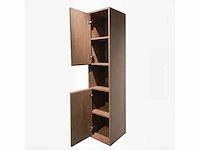 Badkamermeubel 2-persoons met hangkast - 150cm - kleur walnoot - afbeelding 8 van  21