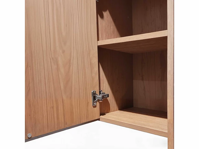 Badkamermeubel 2-persoons met hangkast - 150cm - kleur walnoot - afbeelding 9 van  21
