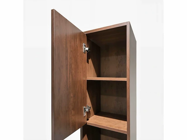 Badkamermeubel 2-persoons met hangkast - 150cm - kleur walnoot - afbeelding 11 van  21