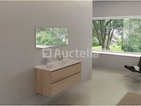 Badkamermeubel havik sky | 120 cm | witte wasbak | incl. kranen