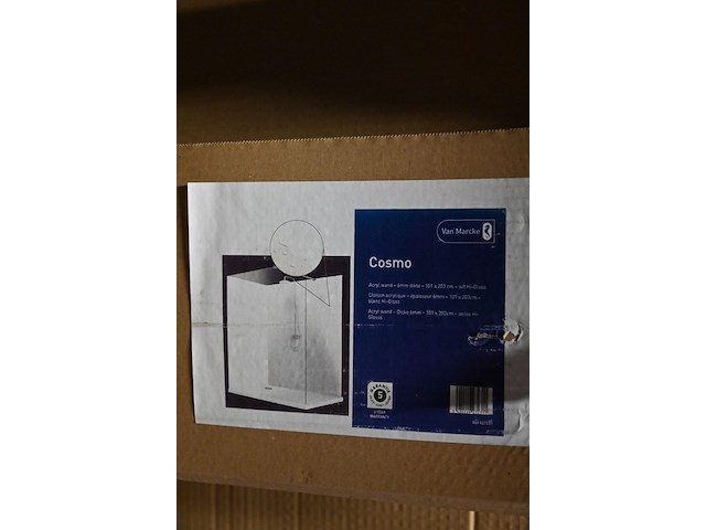 Badkamerwand cosmo glanzend wit - afbeelding 2 van  2