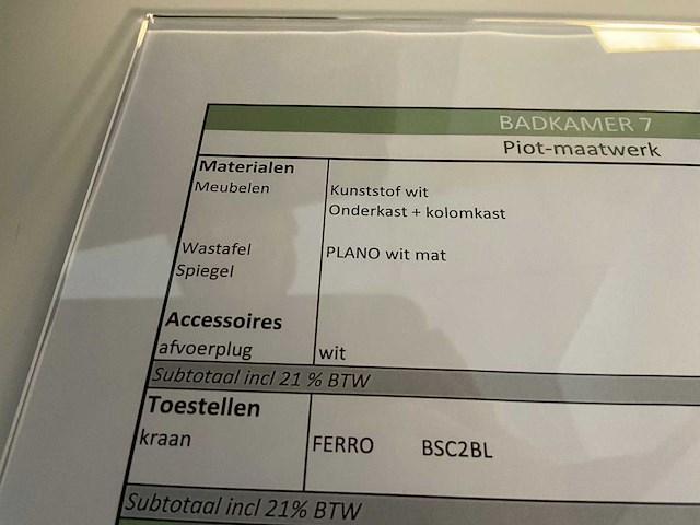 Badkamer/wandmeubel piot - afbeelding 9 van  17