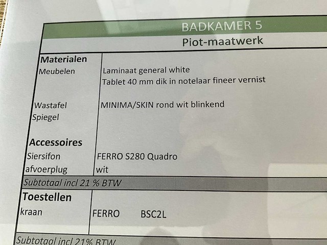 Badkamer/wandmeubel piot - afbeelding 4 van  10