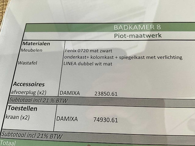 Badkamer/wandmeubel piot - afbeelding 7 van  13