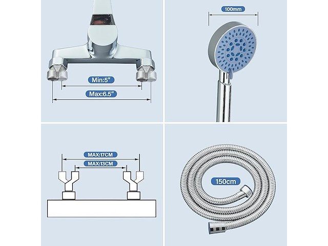 Badkuipkraan wandmontage - afbeelding 4 van  6