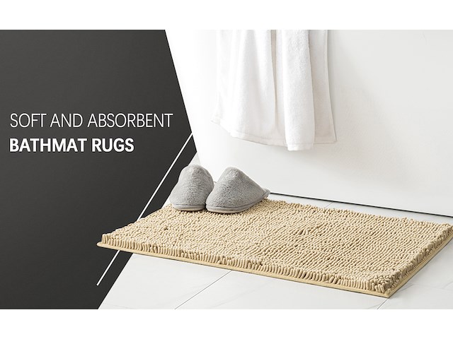 Badmat 70x120 beige - afbeelding 2 van  4