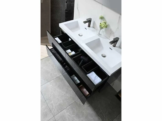 Badmeubelset - vonato - nero 120 - 0 - 2-persoons 120 cm - afbeelding 5 van  9