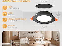 Bagzy 4x led inbouwspot - afbeelding 4 van  4