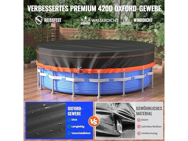 Bahaguly zwembadafdekking (rond 315 cm) - afbeelding 3 van  5