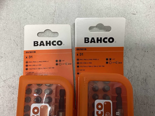 Bahco 31 delig bitset 59/s31b (2x) - afbeelding 2 van  2