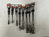 Bahco diverse maten kniesleutels (8x)