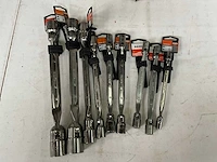 Bahco diverse maten kniesleutels (9x)