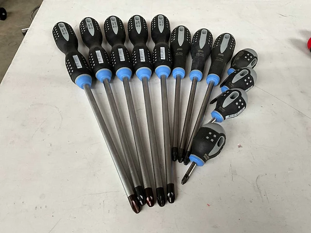 Bahco diverse maten schroevendraaiers kruis (12x) - afbeelding 1 van  5