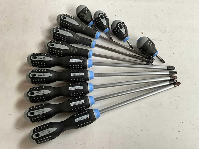 Bahco diverse maten schroevendraaiers kruis (12x) - afbeelding 2 van  5