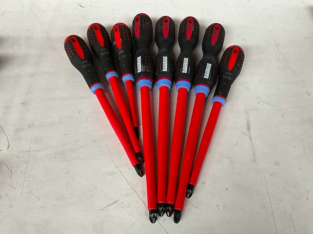 Bahco diverse maten schroevendraaiers kruis (8x) - afbeelding 1 van  6