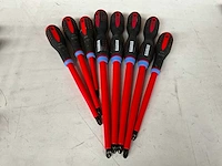 Bahco diverse maten schroevendraaiers kruis (8x)