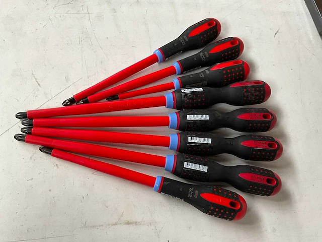 Bahco diverse maten schroevendraaiers kruis (8x) - afbeelding 2 van  6