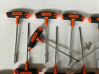 Bahco diverse maten schroevendraaiers t-greep (22x) - afbeelding 2 van  7