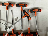 Bahco diverse maten schroevendraaiers t-greep (22x) - afbeelding 3 van  7