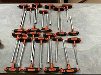 Bahco diverse maten schroevendraaiers t-greep (24x) - afbeelding 1 van  6