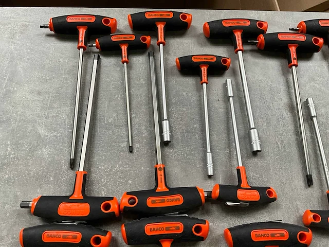 Bahco diverse maten schroevendraaiers t-greep (24x) - afbeelding 4 van  6
