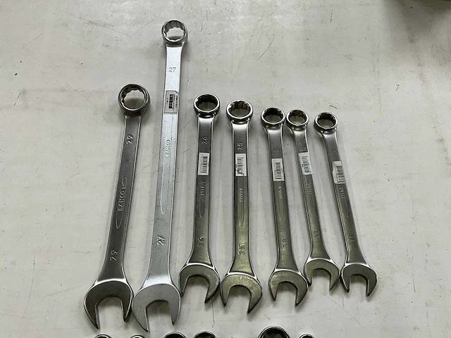 Bahco diverse maten steek- en ringsleutels (14x) - afbeelding 3 van  6