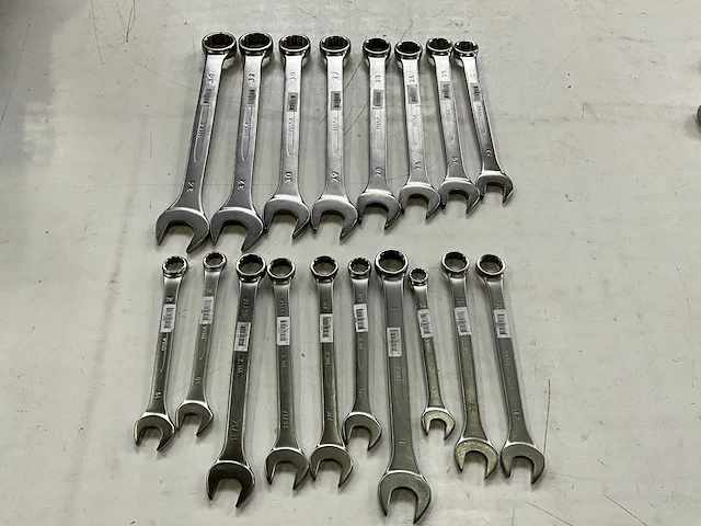 Bahco diverse maten steek- en ringsleutels (18x) - afbeelding 1 van  6