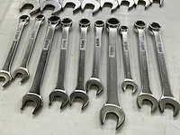 Bahco diverse maten steek- en ringsleutels (18x) - afbeelding 5 van  6