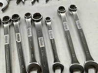 Bahco diverse maten steek- en ringsleutels (21x) - afbeelding 6 van  8