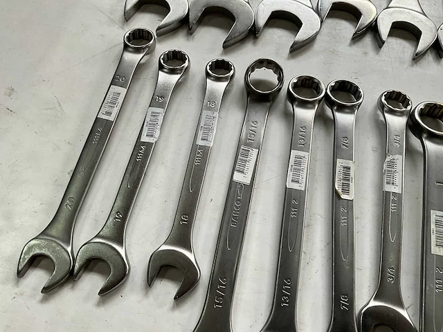 Bahco diverse maten steek- en ringsleutels (21x) - afbeelding 7 van  8