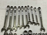 Bahco diverse maten steek- en ringsleutels (23x) - afbeelding 2 van  8