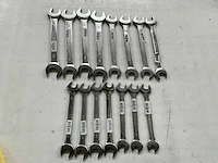 Bahco diverse maten steeksleutels (15x)