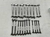 Bahco diverse maten steeksleutels (22x)