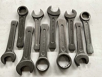 Bahco diverse steek- en ringsleutels (10x)
