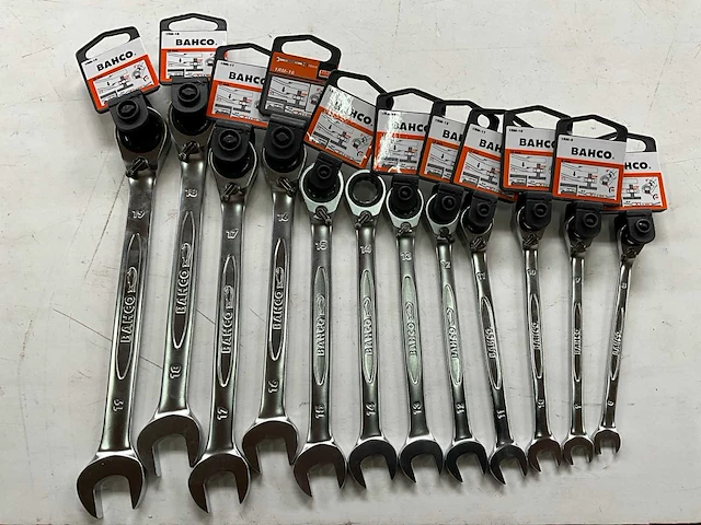 Bahco steek- en ringsleutelset met ratel 8-19mm - afbeelding 1 van  4