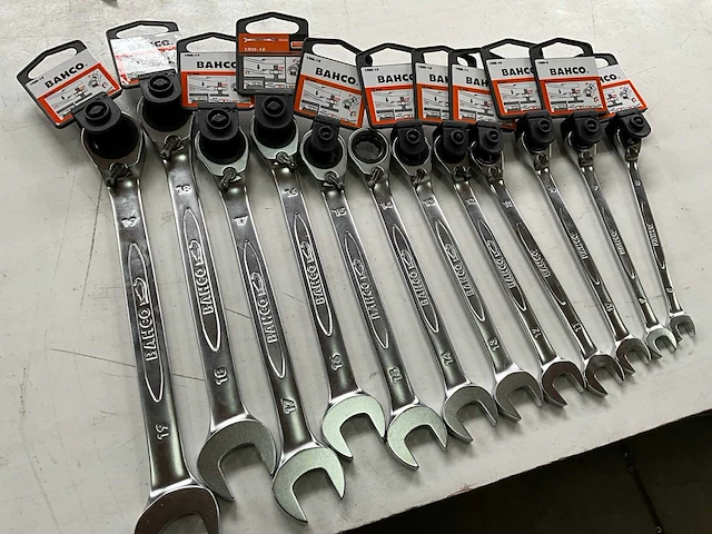 Bahco steek- en ringsleutelset met ratel 8-19mm - afbeelding 4 van  4