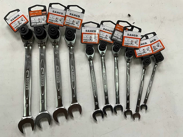 Bahco steek- en ringsleutelset met ratel 8-19mm - afbeelding 1 van  4