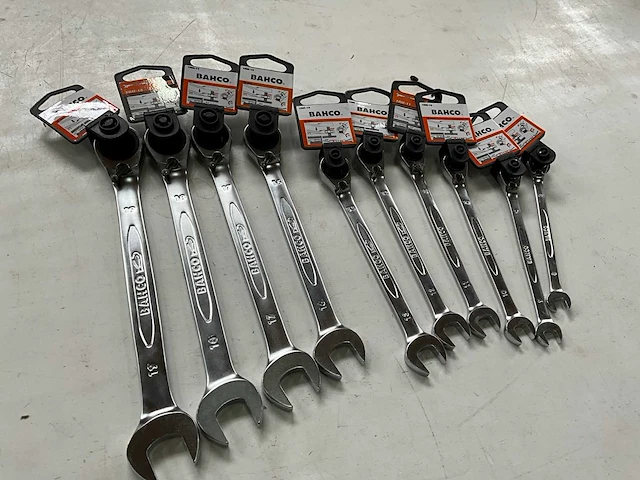 Bahco steek- en ringsleutelset met ratel 8-19mm - afbeelding 4 van  4
