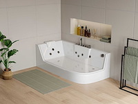 Baignoire balnéo vitrée blanche - 1 place - 263l - angle gauche (x2) - afbeelding 1 van  8