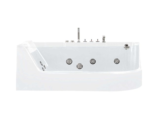 Baignoire balnéo vitrée blanche - 1 place - 263l - angle gauche (x2) - afbeelding 3 van  8