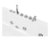 Baignoire balnéo vitrée blanche - 1 place - 263l - angle gauche (x2) - afbeelding 5 van  8