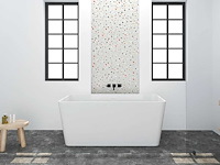 Baignoire îlot rectangulaire - 208 l - blanche - acrylique - afbeelding 1 van  8