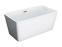 Baignoire îlot rectangulaire - 208 l - blanche - acrylique - afbeelding 4 van  8