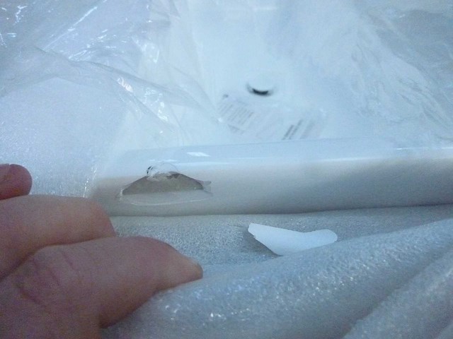 Baignoire îlot rectangulaire - 208 l - blanche - acrylique - afbeelding 7 van  8