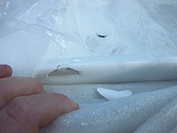 Baignoire îlot rectangulaire - 208 l - blanche - acrylique - afbeelding 7 van  8