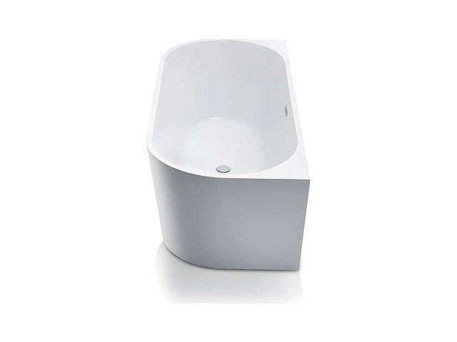 Baignoire semi îlot - 200l - 149,5 x 75 x 58 cm - blanche - acrylique - afbeelding 4 van  7