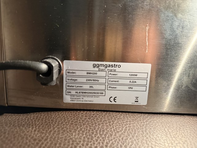 Bain marie ggmgastro - afbeelding 4 van  4