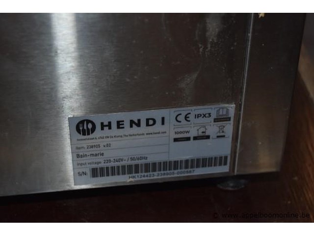 Bain marie hendi - afbeelding 2 van  2